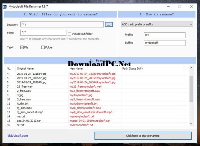 Mytoolsoft File Renamer Crack Free Download